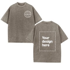 Husband Birthday Gift Custom Photo Quote Washed Cotton T-shirt