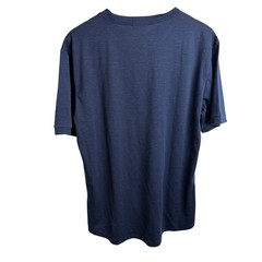 COOFANDY Mens Slub Knit T-Shirt M Navy Blue Short Sleeve Crew Neck Casual Basic