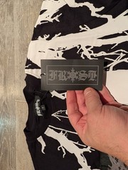 NWT Monami Frost Streetwear Black White Abstract Tee shirt Size Small Rare VHTF