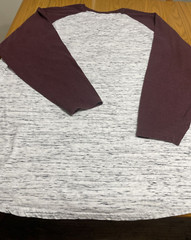 Foundry Supply Co Size 3X Wine Gray Long Sleeve Pullover Jersy T Shirt