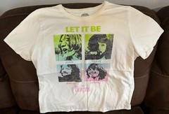 The Beatles Let It Be John Paul George Ringo T-shirt White Graphic print 2XL