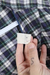 Vintage 90s Mens XL Faded Flannel Pajamas Night Gown Pullover Shirt Plaid USA