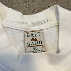 Vintage 90s Harvard University Crest Tee Shirt Fits Large Galt Sand White 1990s
