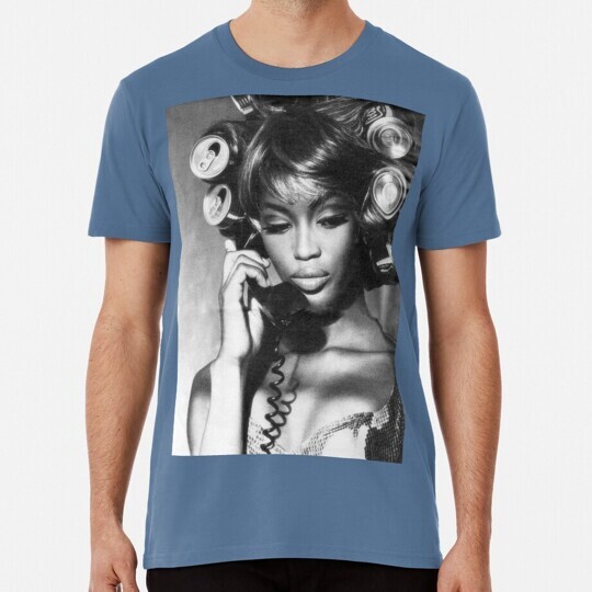 Naomi Campbell On The Phone Size S to 5XL Made in the USA T-Shirt