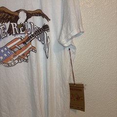 True Religion T Shirt Guitar Bald Eagle World Tour 1971 Rock & Roll Festival XL