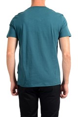 Just Cavalli Men’s Green Graphic Print Crewneck T-Shirt US 2XL IT 56