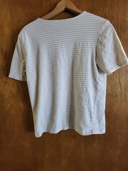 Dockers USA T Shirt Tee Striped Cotton Preppy Crew Neck