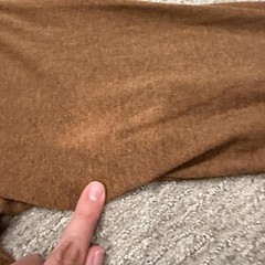 Carhartt Shirt Mens Medium Brown Long Sleeve Logo Workwear Tee Original Fit Work