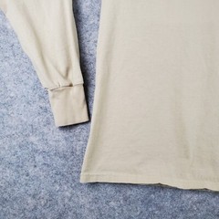 Rothco Shirt Men Medium Beige Crew Neck Long Sleeve Stretch Pullover 100% Cotton