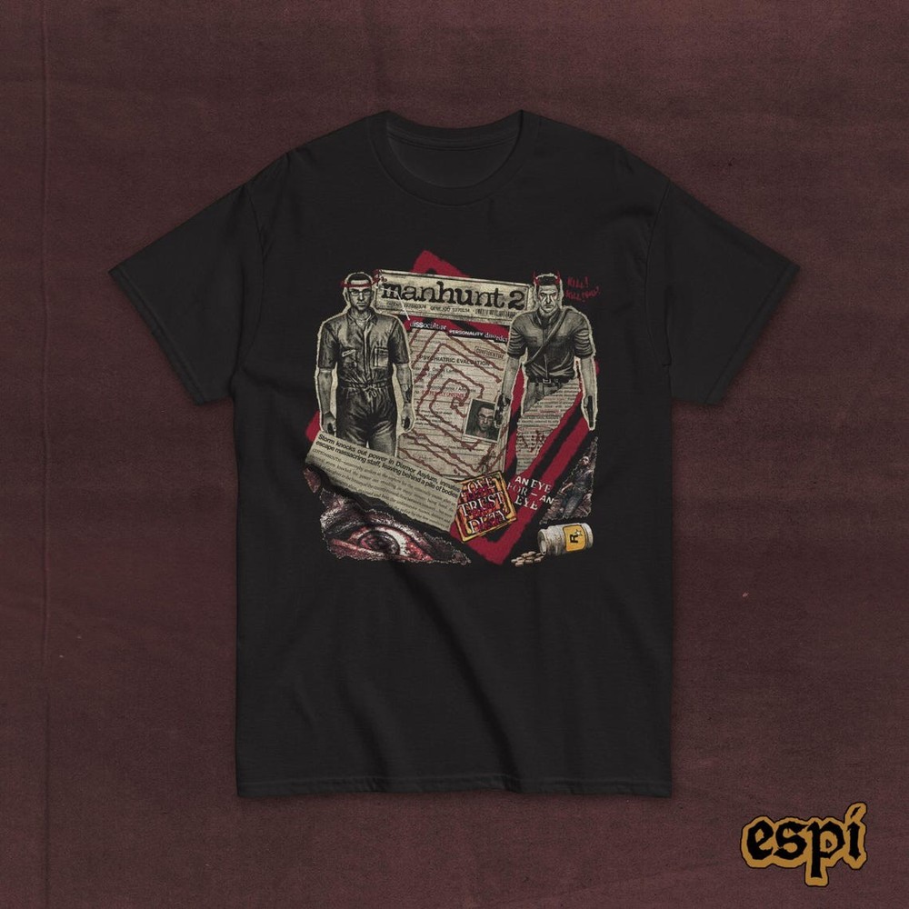 Manhunt 2 (2007) T-shirt: “Split Personality” – Rockstar Games Horror Fan Mercha