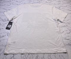 NEW True Religion Buddha Graphic White T Shirt Men XL Silver Metallic Logo