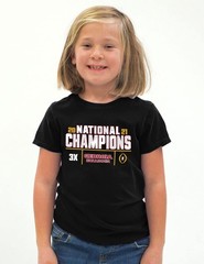 Blue 84 Ncaa Officially Licensed Georgia Bulldogs National Champs Kids T-Shirt