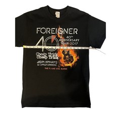 Foreigner 40th Anniversary Tour 2017 T-Shirt Mens Medium