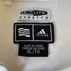 Adidas Climate Stretch Short Sleeve 1/4 Zip White Shirt XL