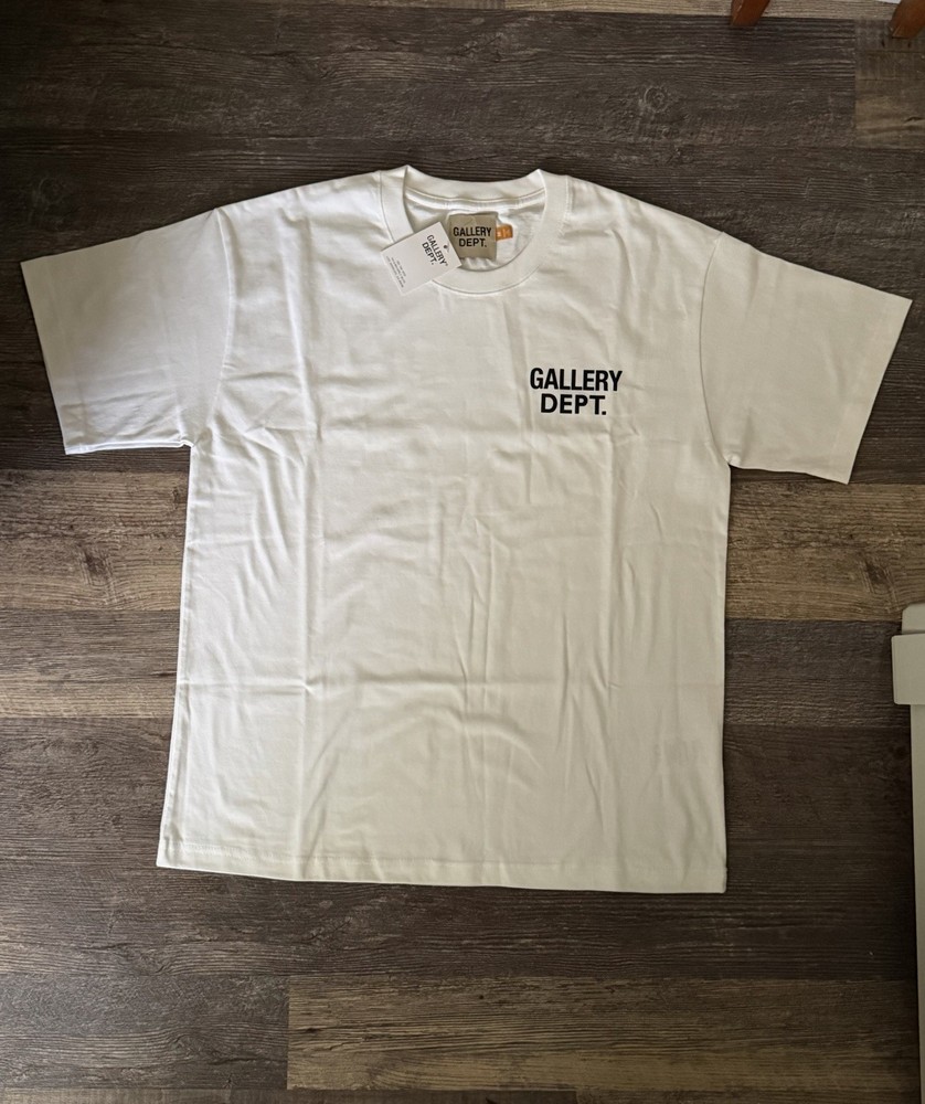 GALLERY DEPT. Hollywood CA Logo Men’s Crew Neck Short Sleeve T-Shirt White/Black