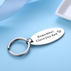 Stainless Steel Daddy Father’s Gift Keychain – Remember I Love You Dad Keycha…