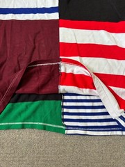 Vintage Heavyweight Rugby Shirt Harlequin Style Multicolour Made In England
