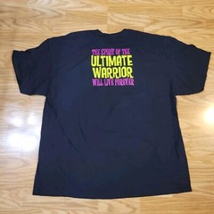 NWOT WWE Wrestle Mania NOLA 2018 Sz XXL Shirt Mardis Gras Mask Ultimate Warrior