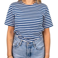 Genuine RUSSIAN PARA Blue Striped T-Shirt Short Sleeve PARATROOPER Top Tee Shirt