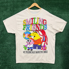 NEW Cartoon Network Adult Swim Smiling Friends T-Shirt Full Sizes S-5XL