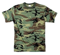 WOODLAND CAMOFLAGE ARMY MENS T-SHIRT TEESWING BIG MENS SIZES 3X 4X 5X 6X 7X