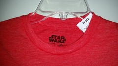 NWT Star Wars Men’s ADULT Tee Shirt S M L XL XXL 2XL Licensed RED T Shirt 214415