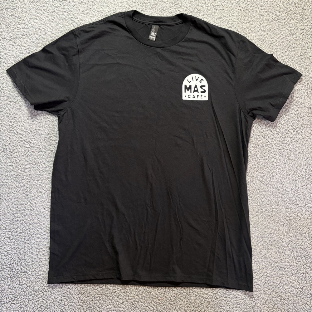 Taco Bell Live Mas Cafe “Serving Positive Vibes” Graphic T-Shirt Men’s XL NWOT