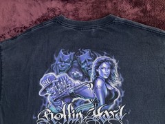 Vintage ODM Rollin Hard Lowrider Cholo Graphic Shirt-2XL-Y2K-Read-La Raza-2002