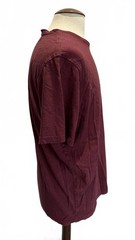 M&S Pure Cotton T-Shirt – Burgundy – Size L