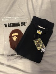 A Bathing Ape BAPE x Stussy Black Graphic Logo Crew Neck Tee Men’s M