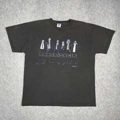 Vintage 1998 Rammstein Family Values Tour Shirt XL 90s Blue Grape Metal Band Tee