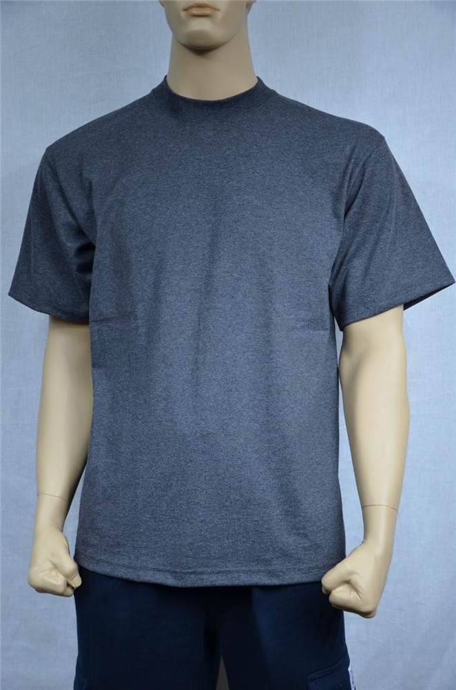 2 NEW SHAKA WEAR SUPER MAX HEAVY WEIGHT T-SHIRTS CHARCOAL TEE PLAIN S-5XLT