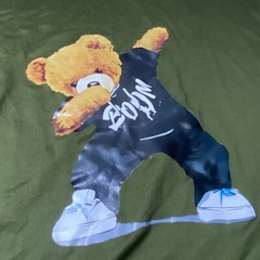 Dabbing Bear Teddy T Shirt Size XXXL 3XL Polyester / Elastane