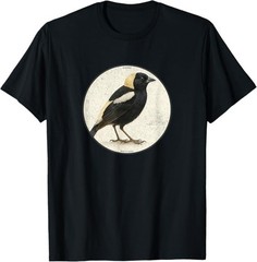Retro Bobolink Bird T-Shirt Design *10 Colors* Tee by Bird Fantastic