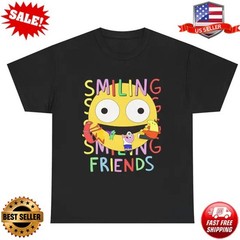 Smiling Friends Colorful Character Shirt T-Shirt S to 5XL