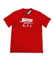 NEW Converse Chuck Taylor All Star Short Sleeve Graphic Mens T Shirt Red White