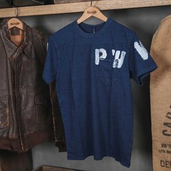 Bronson WW2 PW Pocket Tee Vintage Prison Style Short Sleeve T-Shirts Natural T