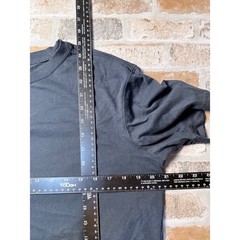 Lands End Mens Super-T Short Sleeve Cotton Crewneck T-Shirt Charcoal Gray Size M
