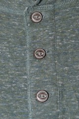 True Grit Henley Shirt Mens XL Green Long Sleeve Slub Knit Cotton Rayon Heather