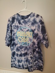 Malibu California Surf Crew Tye Dyed Banger T Shirt Size L BD60