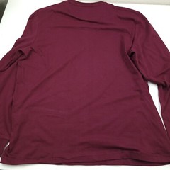Club Room Plum Red Doubler Crewneck Long Sleeve T-Shirt Tee Mens Size Large