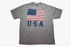 Mad Engine Mens Big & Tall American U.S.A. Distressed Flag Shirt New LT-6XL