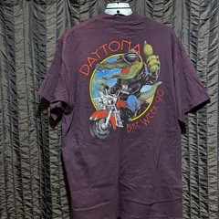 3D Emblem Daytona Bike Week 1996 T Shirt XL Double Sided Eagle Crocodile Chopper