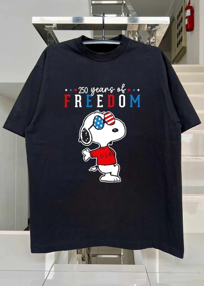250 Years of Freedom Snoopy Dancing Unisex S-5XL Shirt TC9