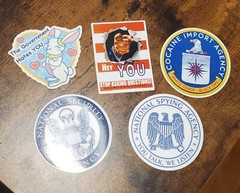 NASA STICKERS CIA NSA VARIETY PACK (9) 5 Year Warranty