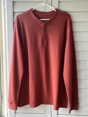 Lot of 4 – All In Motion Waffle Knit Henley Long Sleeve Shirt Bundle – Size XL