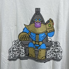 Loot Crate Marvel Shirt Mens XL Thanos Infiniti War Tee Beige B114