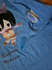 y2k BoxLunch Sanrio Hello Kitty T-Shirt 3X x Attack Titan Kuromi Mikasa 3XL New