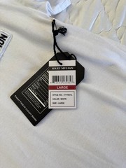 Maxi Milian Patchwork Graphic T-Shirt White Large USA Racing Streetwear Tee