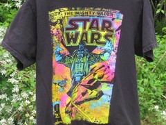 Star Wars “The Mighty Vader” Comic Book Theme SS T-Shirt Size M Black